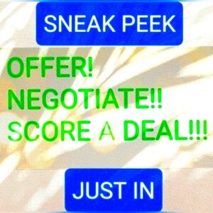 JUST IN, new listings daily. Make me an offer 🛒🛍🎉
